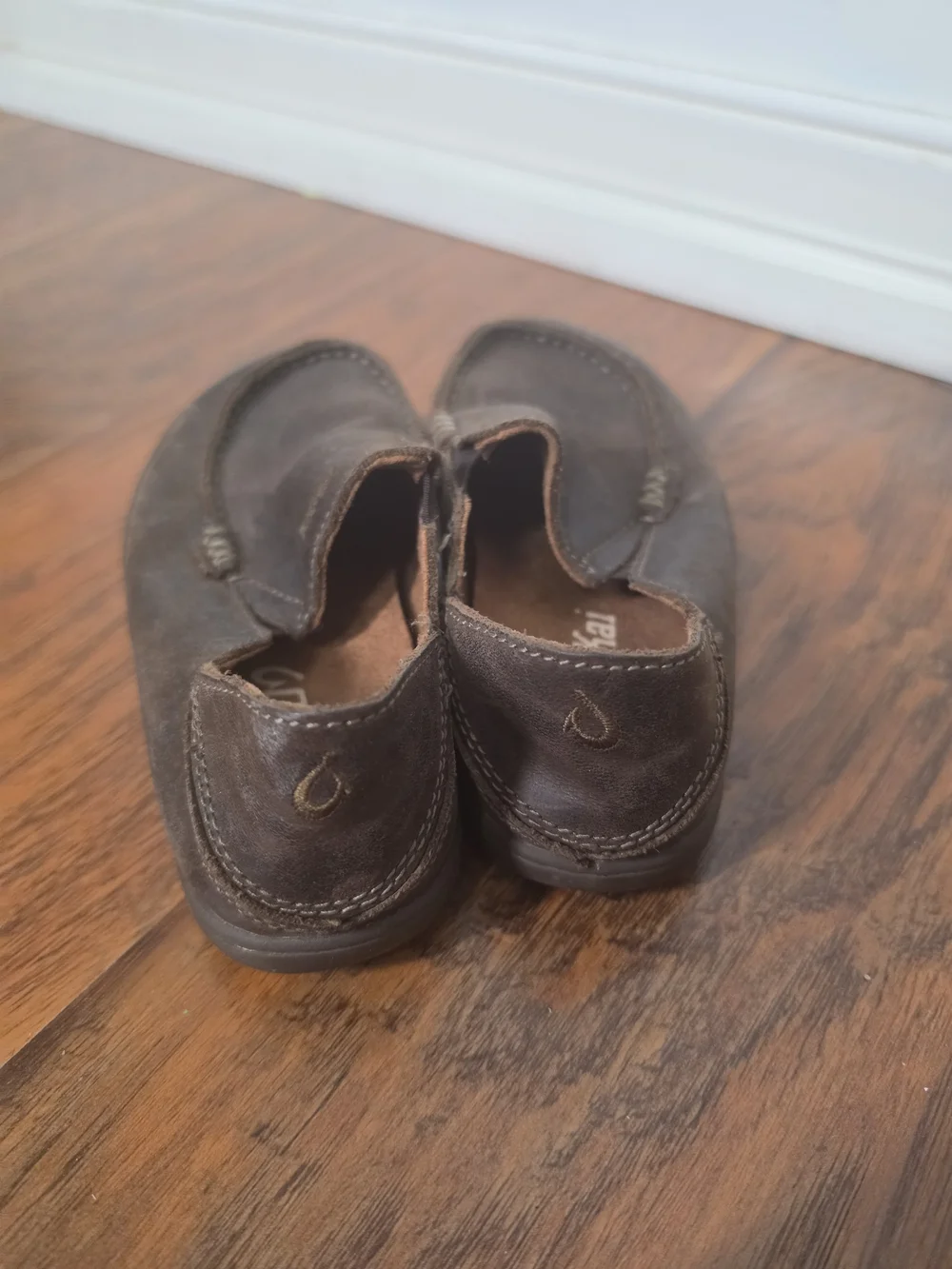 Olukai Boys Leather Shoes Moloa Toddler Size 10 Brown